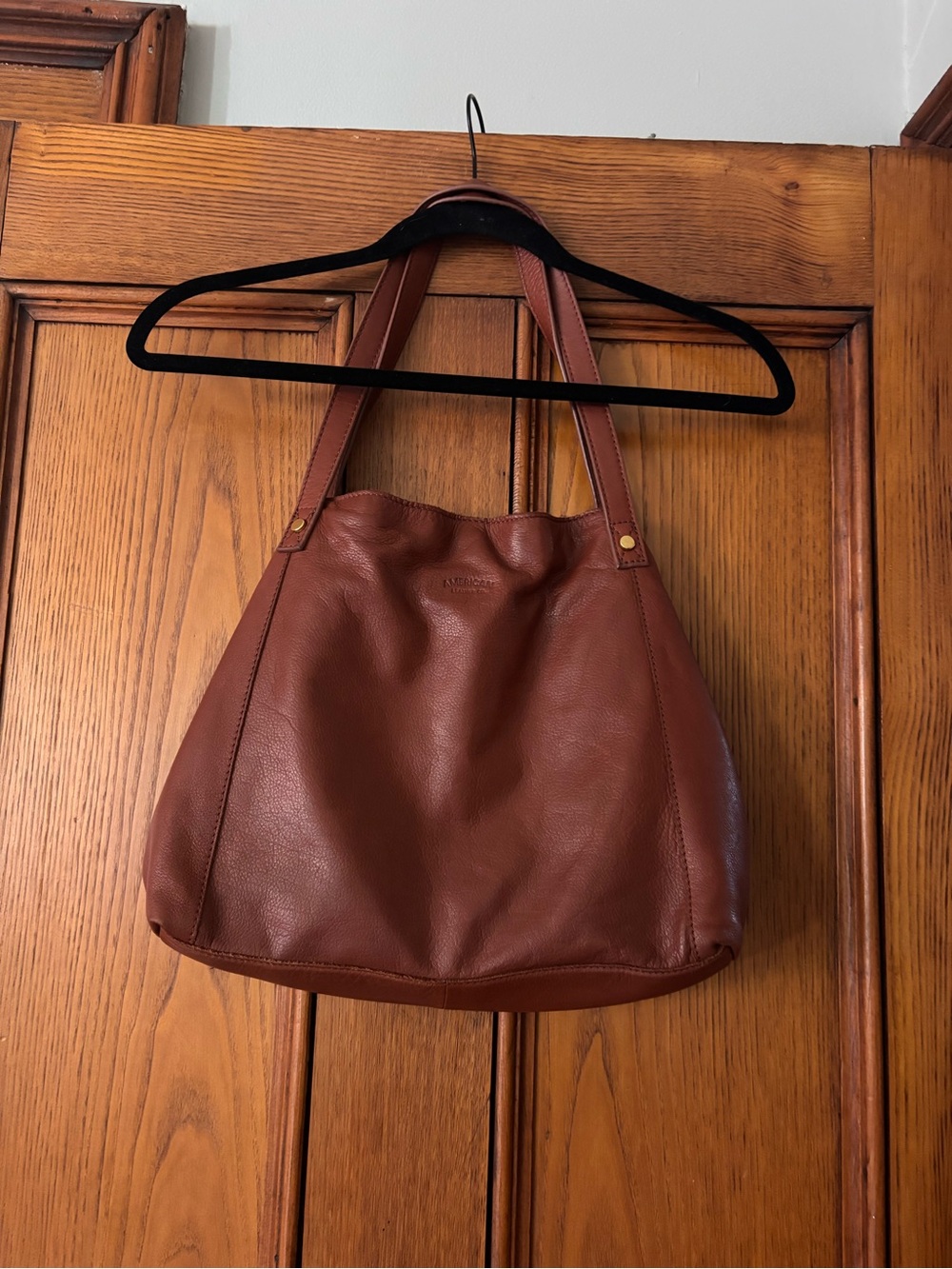 American Leather Co Brown Purse